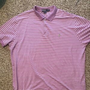 Polo by Ralph Lauren Men's Pink Striped Shirt xxl